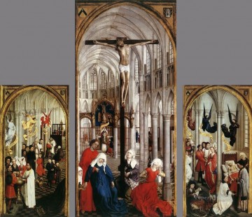 Retablo de los Siete Sacramentos Rogier van der Weyden Pinturas al óleo